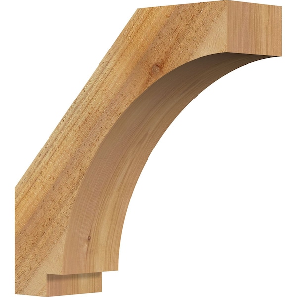 Ekena Millwork 4"W x 14"D x 14"H Imperial Rough Sawn Knee Brace, Western Red Cedar BRC04X14X14IMP00RWR - main